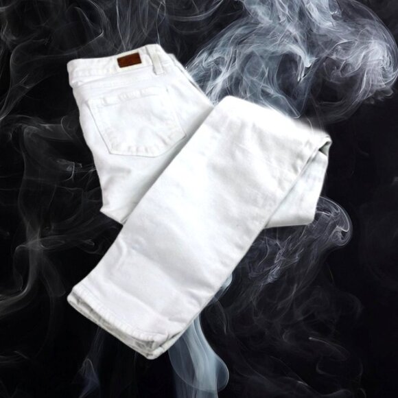 PAIGE Denim - Paige Skyline Skinny White Jeans, Size 28